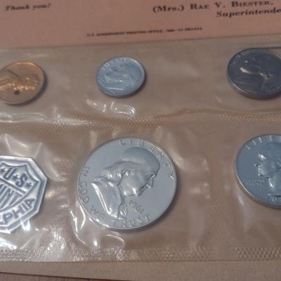 1961 U. S. Mint Proof Coin Set