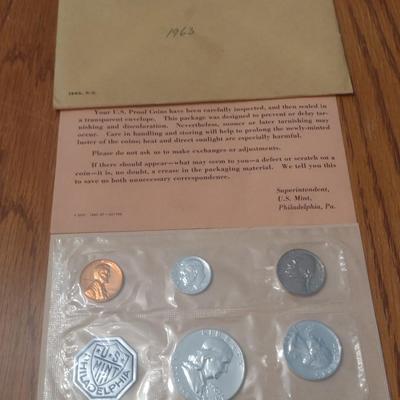 1963 U. S. Mint Proof Coin Set