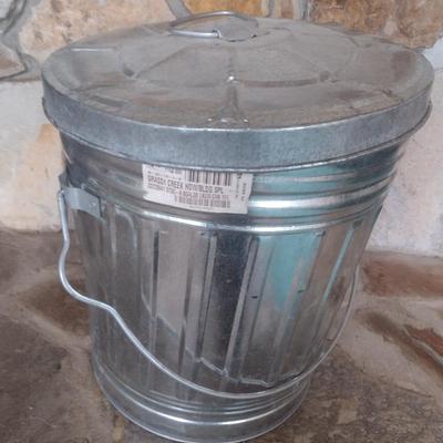 Galvanized Bin with Lid