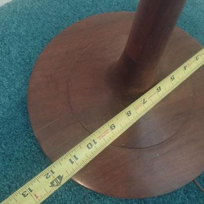 Bobby Phillips Original Turned Wood Fluted Post Floor Lamp with Shade Choice A