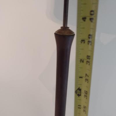 Bobby Phillips Original Turned Wood Fluted Post Floor Lamp with Shade Choice B