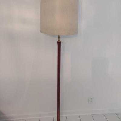 Bobby Phillips Original Turned Wood Fluted Post Floor Lamp with Shade Choice C