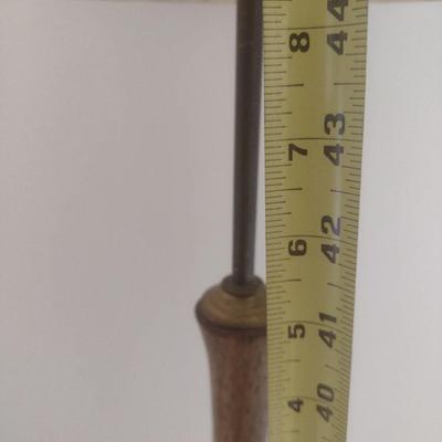 Bobby Phillips Original Turned Wood Fluted Post Floor Lamp with Shade Choice D