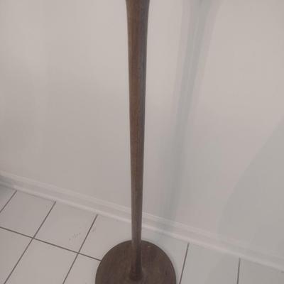 Bobby Phillips Original Turned Wood Fluted Post Floor Lamp with Shade Choice D