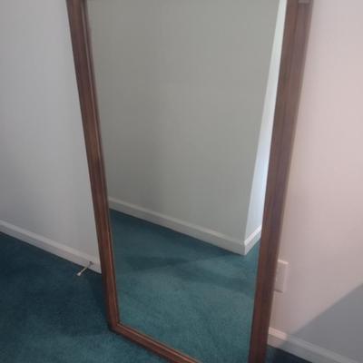 Wood Framed Wall Mirror