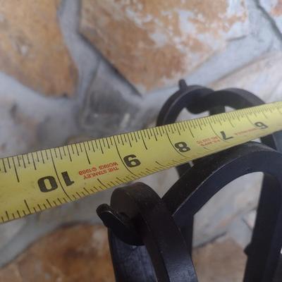 Heavy Wrought Metal Fireplace Tool Set