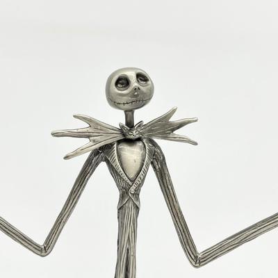 TOUCHSTONE PICTURES ~ Pewter Nightmare Before Christmas Jack Skellington Candelabra