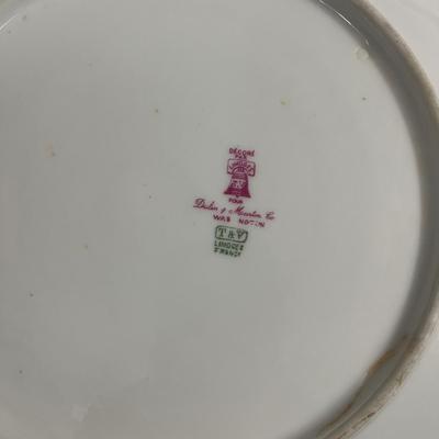 Limoges China & Two Sterling Serving Forks (DR-MG)