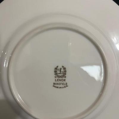 12 Lenox Mansfield Pattern Plates (DR-MG)
