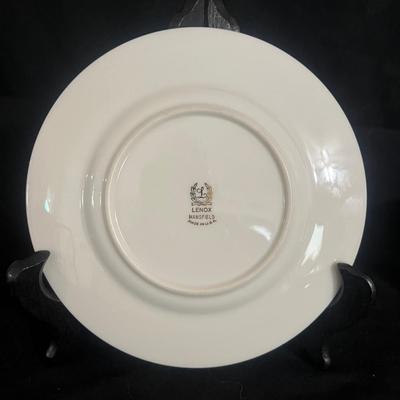 12 Lenox Mansfield Pattern Plates (DR-MG)