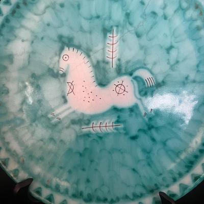 Retro Guido Gambone X Cantagalli Italian Ceramic Plates (GB-MG)
