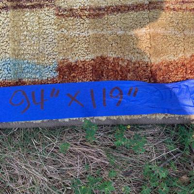 119” x 94” Area Rug Mid Century Pattern/Colors