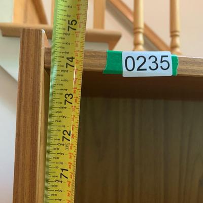 Teak Book Shelf 74” x 36”