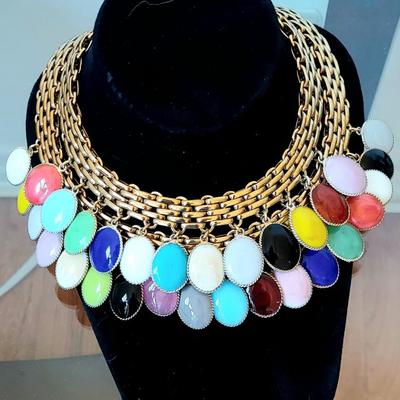 Vtg Museum Piece FRANCOISE MONTAGUE Haute Couture Necklace Murano Glass