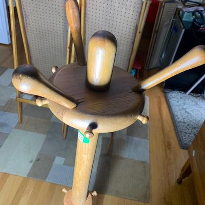 Hand Made Teak Hall Tree Jacket Hat Holder