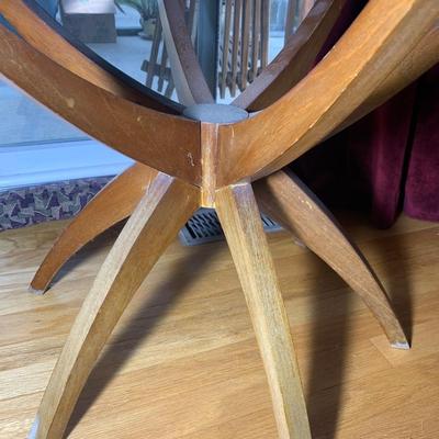 Mid Century Middle Eastern Brass Top Table