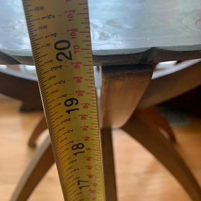 Mid Century Middle Eastern Brass Top Table