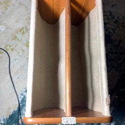 MCM Teak Magazine Rack