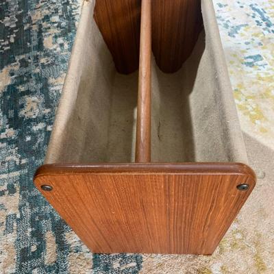 MCM Teak Magazine Rack
