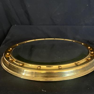 Brass Porthole Style Beveled Mirror (DR-MG)