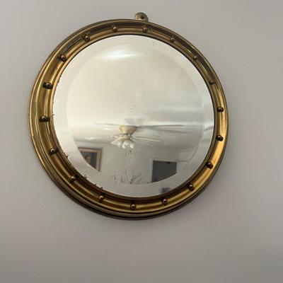 Brass Porthole Style Beveled Mirror (DR-MG)
