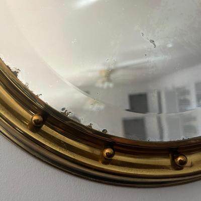 Brass Porthole Style Beveled Mirror (DR-MG)
