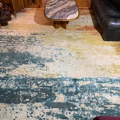 Large Area Rug - Mid Century Design/Colors 153” x 119”