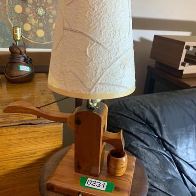 Handmade Lamp - Watering Pump w/ Plant Stand/Table