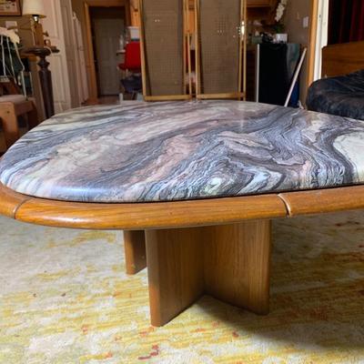 MCM Marble Top Coffee Table