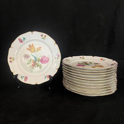 Ajco French Floral Pattern Plates (DR-MG)
