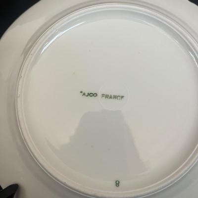 Ajco French Floral Pattern Plates (DR-MG)