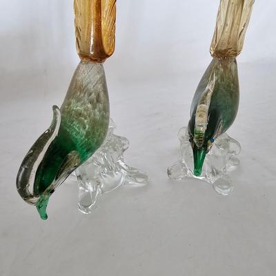 Pair of Murano Glass Birds (LR-JS)