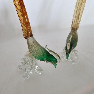 Pair of Murano Glass Birds (LR-JS)