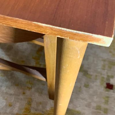 Mid Century Modern Teak TV Table Set