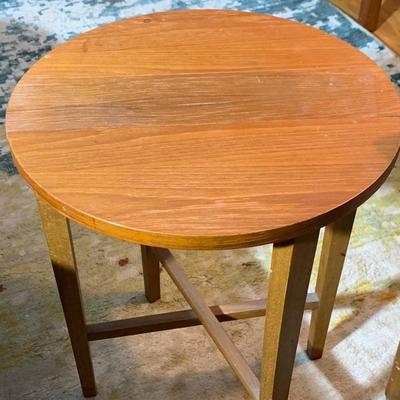Mid Century Modern Teak TV Table Set
