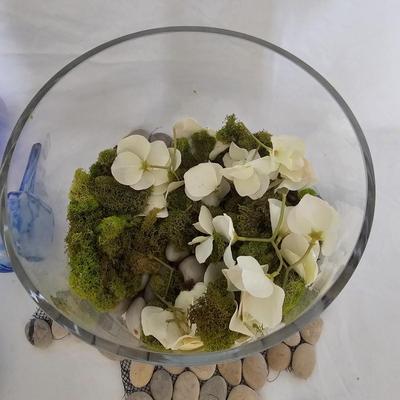Blown Glass Water Tubes with Wide Cylinder Vase (LR-JS)