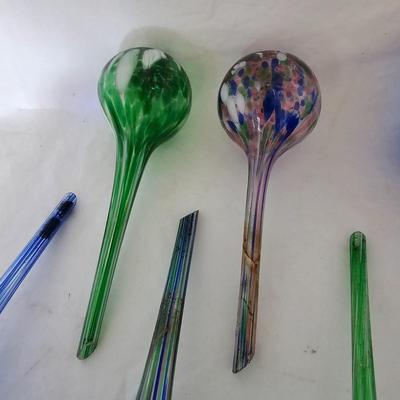 Blown Glass Water Tubes with Wide Cylinder Vase (LR-JS)