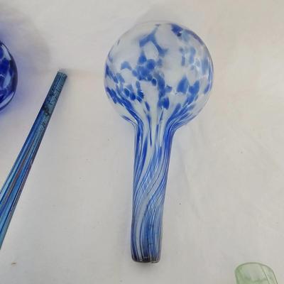 Blown Glass Water Tubes with Wide Cylinder Vase (LR-JS)