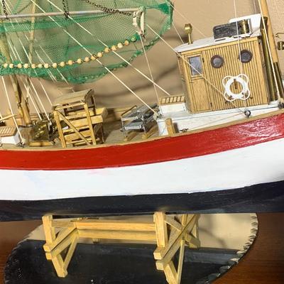Large Wood Ship Model