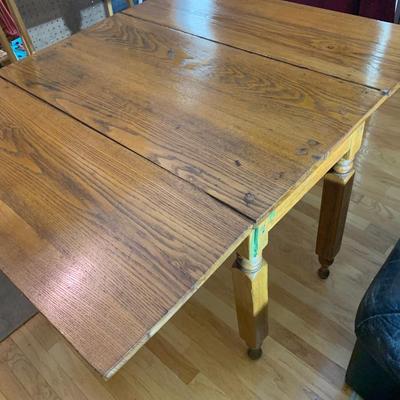 Antique Oak Drop Leaf Table