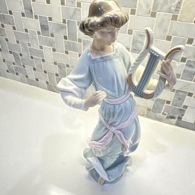 Lladro Figurine Angel With Lyre 1321