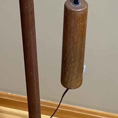 MCM Teak Adjustable Floor Lamp