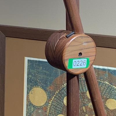 MCM Teak Adjustable Floor Lamp