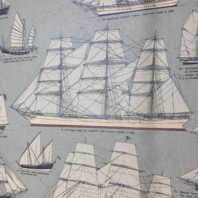 Sails Thru The Centuries Large Framed Art