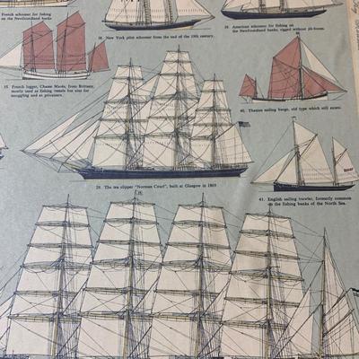 Sails Thru The Centuries Large Framed Art