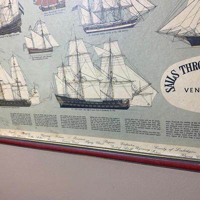 Sails Thru The Centuries Large Framed Art