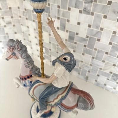 Lladro Figurine #1470 Carousel Boy - Broken head and horse foot.
