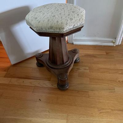 Small Upholstered Rocking Chair & Stool (LR-JS)