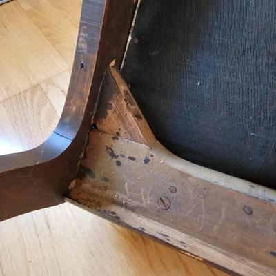Small Upholstered Rocking Chair & Stool (LR-JS)