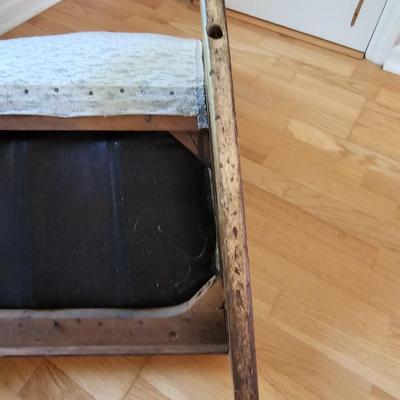 Small Upholstered Rocking Chair & Stool (LR-JS)
